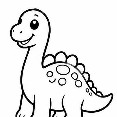 Baby Dinosaur coloring sheet