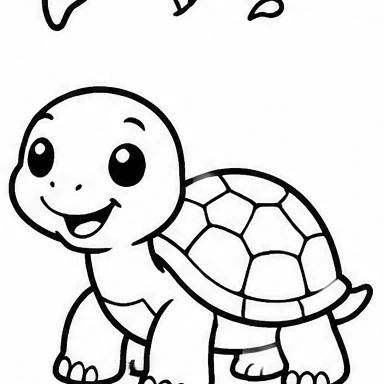 Slow Turtle coloring sheet