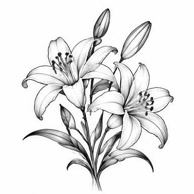 Lily Reverie, fine line tattoo inspiration