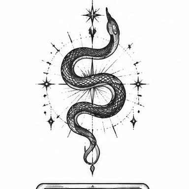 Star Serpent, ornamental tattoo inspiration