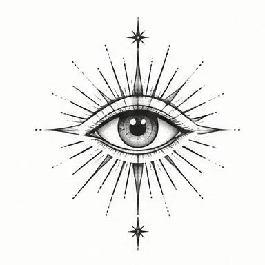 All-Seeing, fine line tattoo inspiration