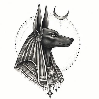 Anubis Crescent, ornamental tattoo inspiration