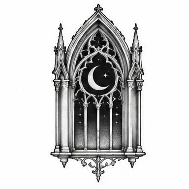 Starred Tracery, dotwork tattoo inspiration