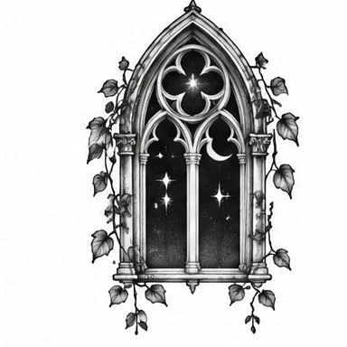 Ivy Chapel, dotwork tattoo inspiration