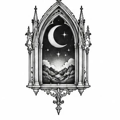 Mountain Vespers, dotwork tattoo inspiration