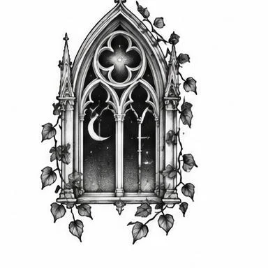 Quatrefoil Night, gothic blackwork tattoo inspiration