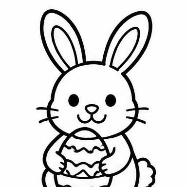 Easter Bunny coloring sheet