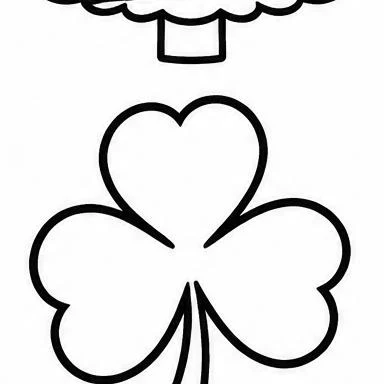 Lucky Shamrock coloring sheet