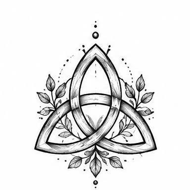 Trinity Leaves, celtic knotwork tattoo inspiration