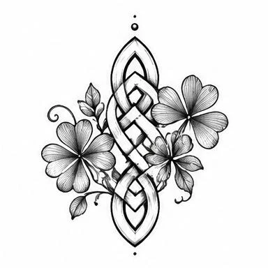 Lucky Knot, fine line tattoo inspiration