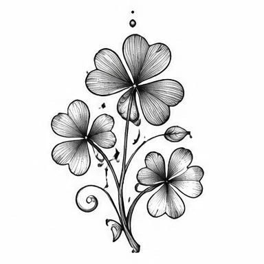 Shamrock Sprig, celtic knotwork tattoo inspiration
