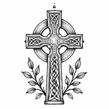 Celtic Cross, dotwork tattoo inspiration