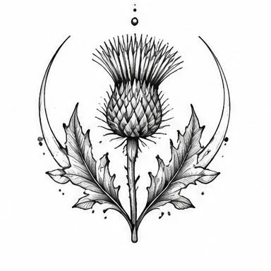 Highland Thistle, celtic knotwork tattoo inspiration