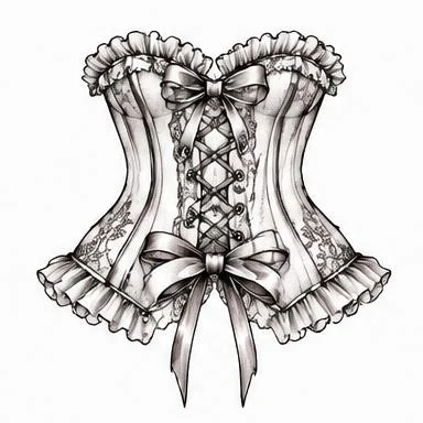 Corset Sweetheart, ornamental garter tattoo inspiration