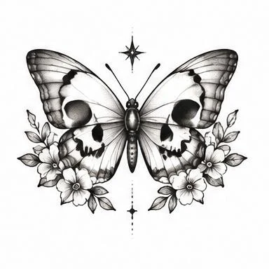 Moth Bride, ornamental moth tattoo inspiration