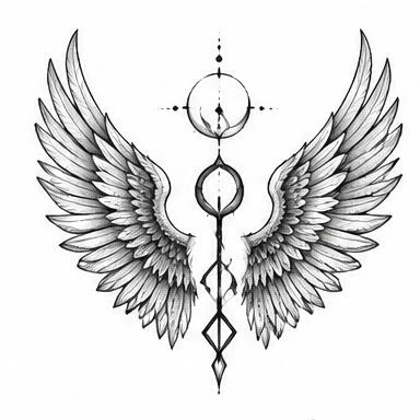 Valkyrie Wings, dotwork tattoo inspiration