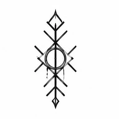 Rune Column, dotwork tattoo inspiration