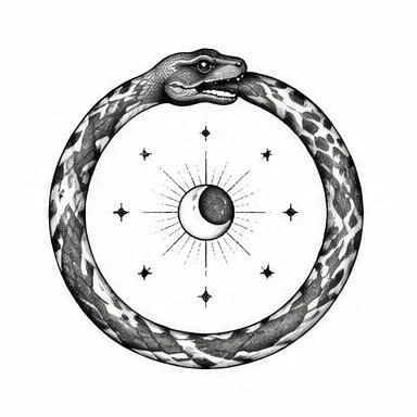 Cosmic Ring, dotwork tattoo inspiration