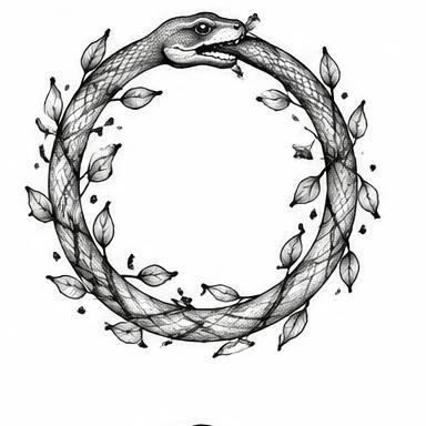 Vine Circle, dotwork tattoo inspiration