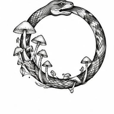 Foraged Loop, fine line tattoo inspiration