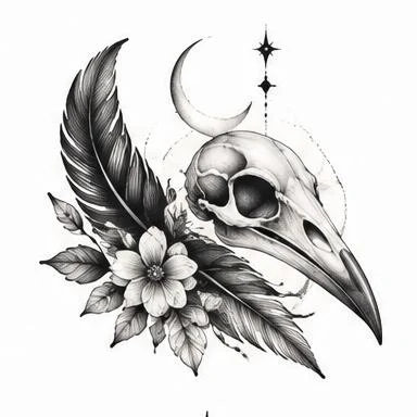 Feather & Bloom, ornamental tattoo inspiration
