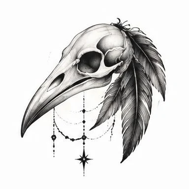 Crescent Beak, fine line realism tattoo inspiration