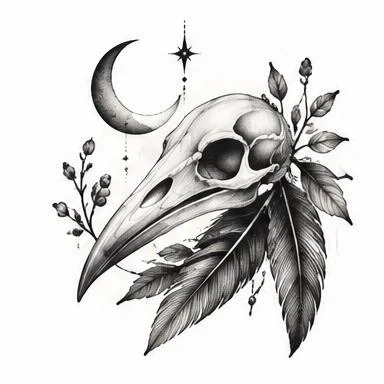 Night Sprig, ornamental tattoo inspiration