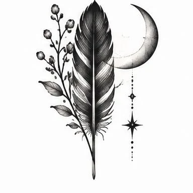 Harvest Plume, fine line realism tattoo inspiration