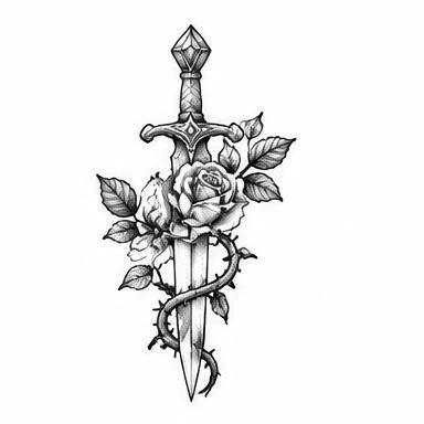 Bramble Blade, fine line tattoo inspiration