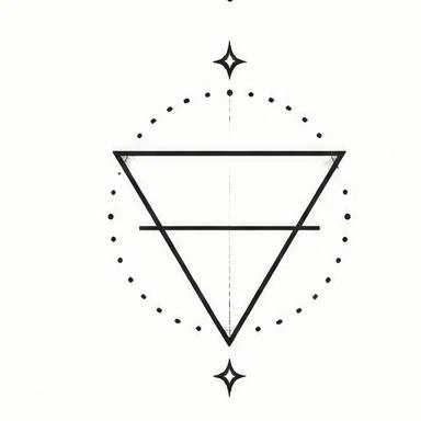 Water Glyph, sigil blackwork tattoo inspiration