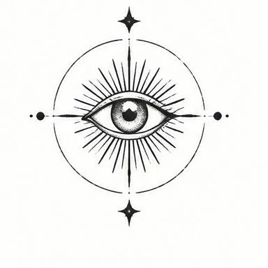 Watching Sigil, geometric fine line tattoo inspiration