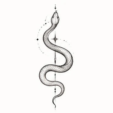 Star Trail, sensual fine line tattoo inspiration