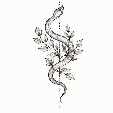 Botanical Bend, sensual fine line tattoo inspiration
