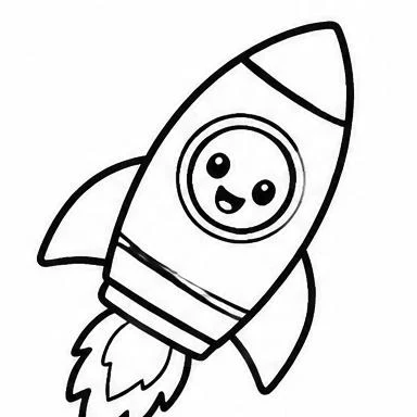 Little Rocket coloring sheet