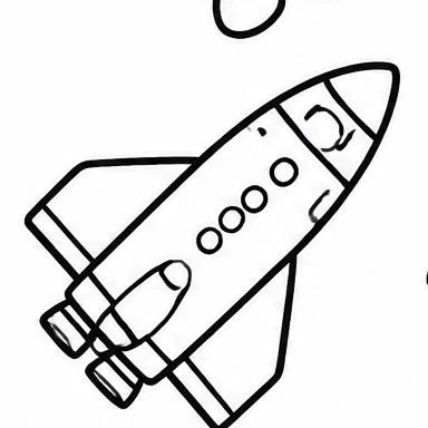 Space Shuttle coloring sheet