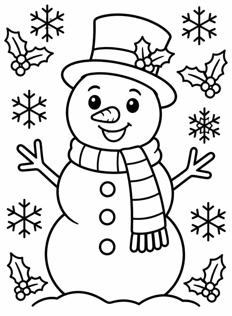 Winter Friend coloring sheet